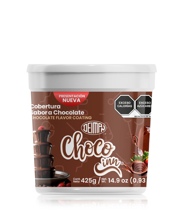 cobertura sabor chocolate choco inn