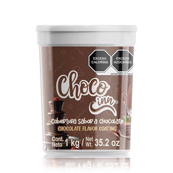 cobertura sabor chocolate choco inn