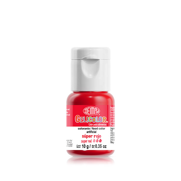 súper rojo gelicolor